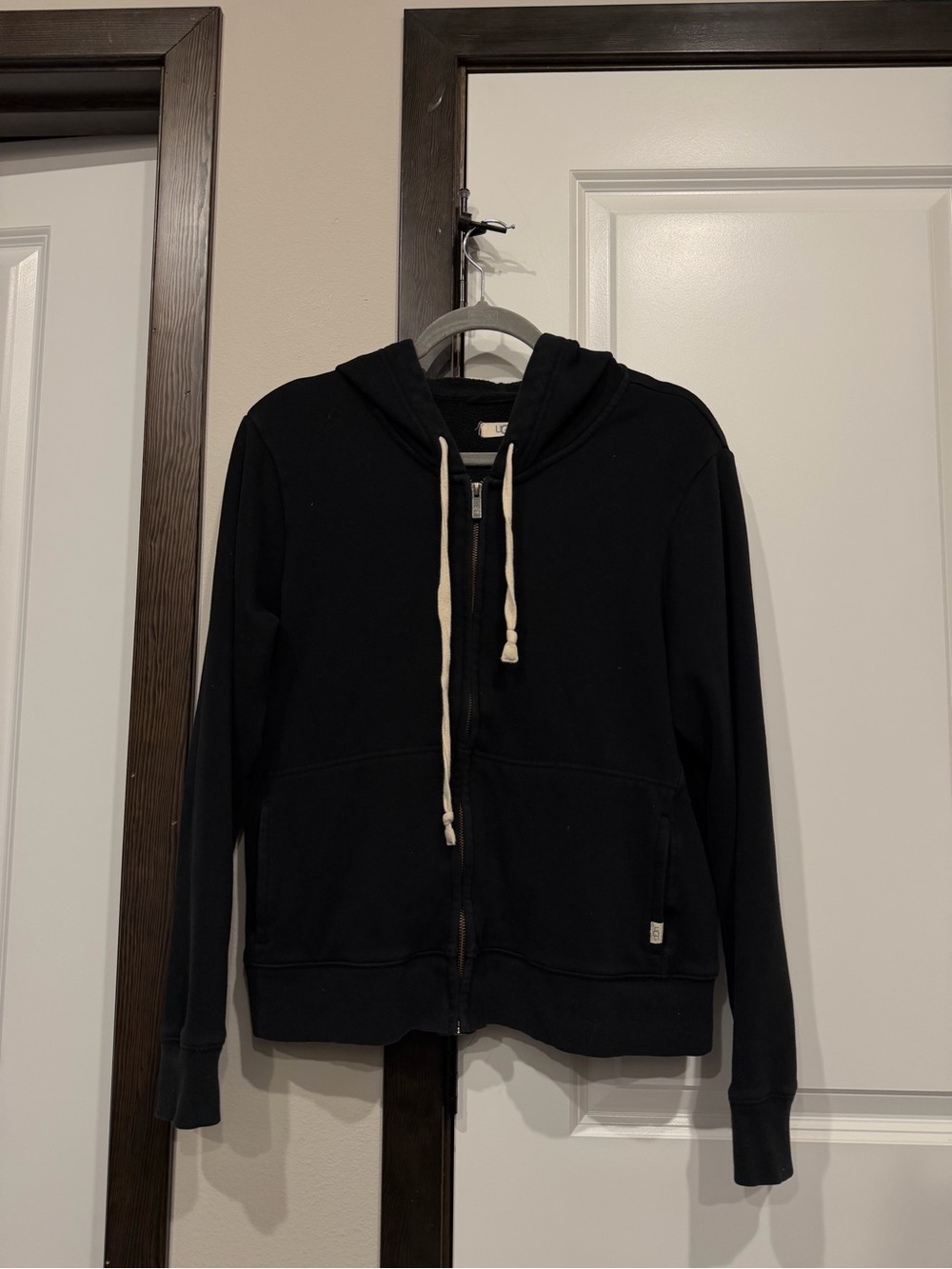 UGG Black Pullover Hoodie with Drawstring